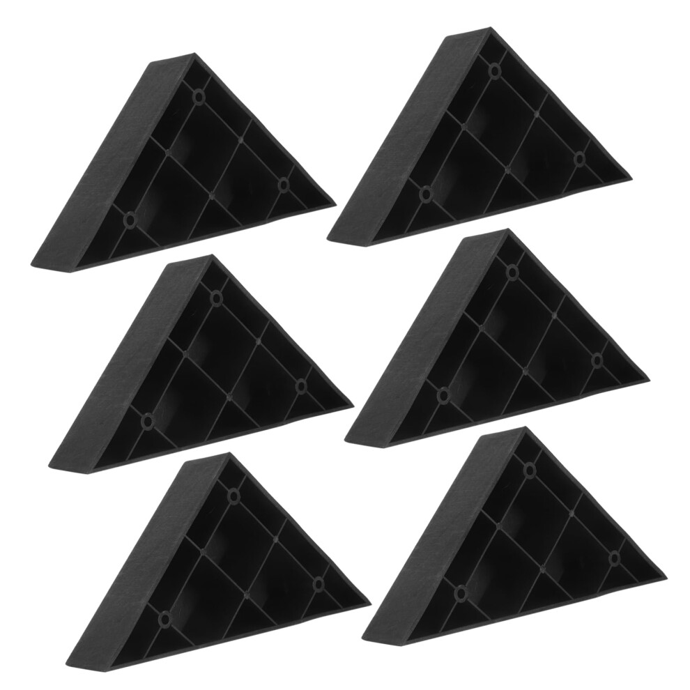 8Pcs Plastic Triangle Furniture Legs With Screws, Modern Sofa Couch Riser Feet For Stability 9164114194183