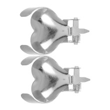 Metal Candle Snuffer Tool Set 2pcs Decorative Heart Shape HeatResistant Wick Extinguisher