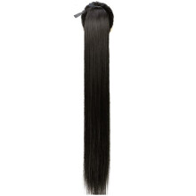 18 Inch Straight Clip In Ponytail Extension, Heat Resistant Synthetic Hairpiece for Natural Volume