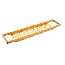 Bathtub Caddy Tray Bamboo Bath Tub Shelf Board for Reading Dining Spa Soak (Natural, 70x14.5cm)