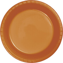 Banquet Dinner Plates 10.25 Inch Round Plastic Party Tableware Set of 10
