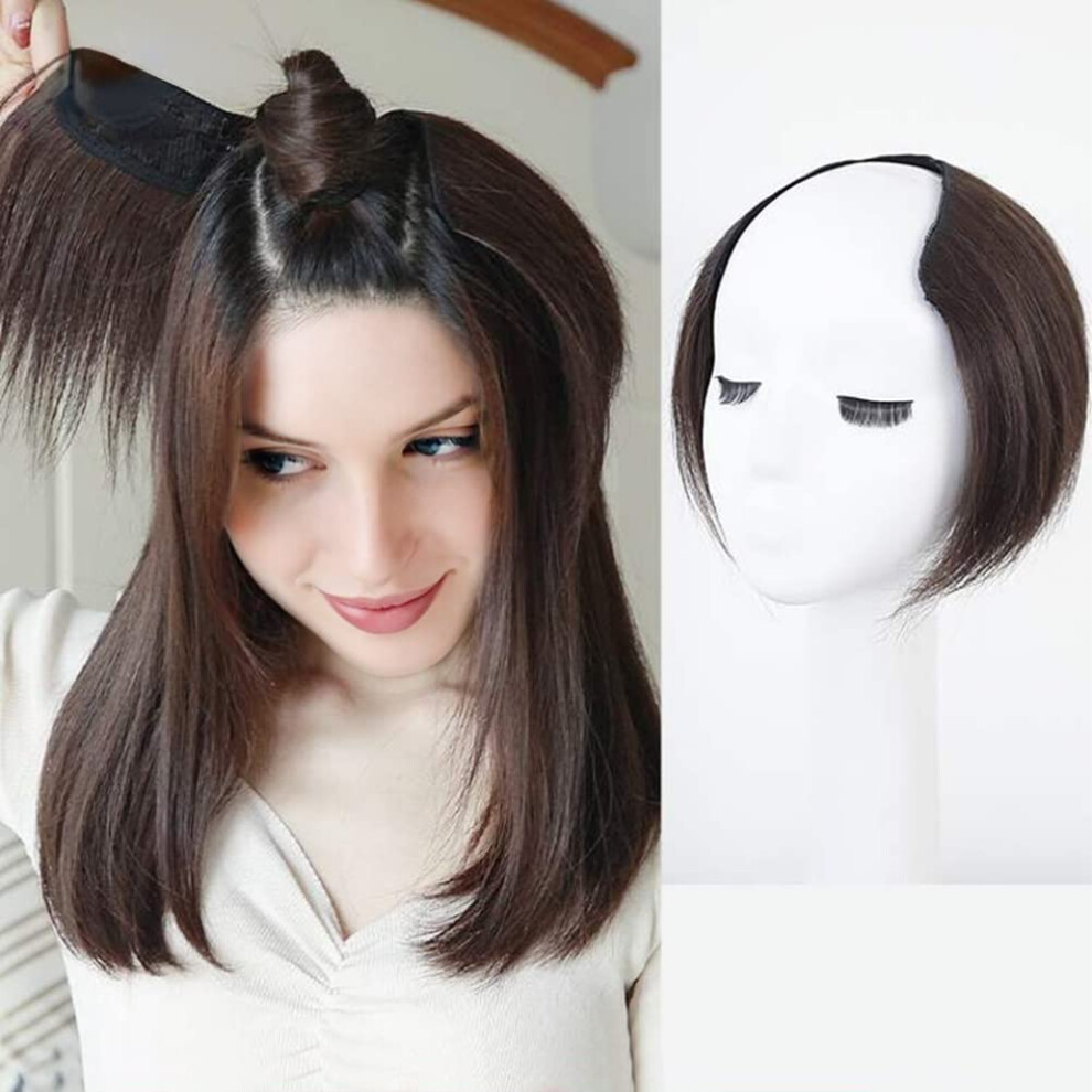 UShaped Clip In Synthetic Hair Extension 55cm Natural Black for Women Instant Volume Boost