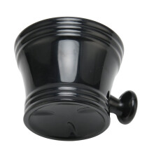 Large Capacity Shaving Soap Bowl with Ergonomic Handle for Rich Lather, Barber and Home Use