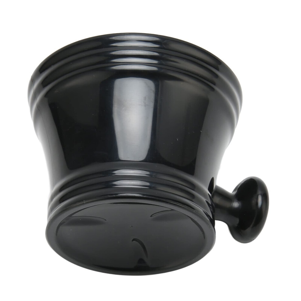 Large Capacity Shaving Soap Bowl with Ergonomic Handle for Rich Lather, Barber and Home Use