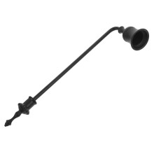 Candle Snuffer with Long Handle for Wax Removal, Black Metal Extinguisher for Jar Candles