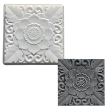 Square Concrete Walkway Molds Reusable Garden Path Paver DIY Decorative Cement Mold Lotus