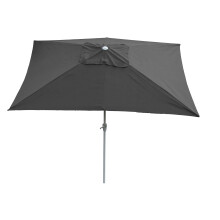 Sonnenschirm Castellammare, Gartenschirm, 2x3m rechteckig neigbar, Polyester/Alu 4,5kg UV-Schutz 50+