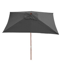 Sonnenschirm Lissabon, Gartenschirm Marktschirm, 2x3m Polyester/Holz 6kg