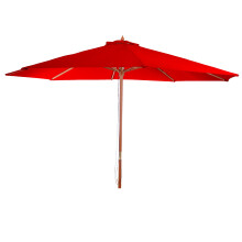 Sonnenschirm Lissabon, Gartenschirm Marktschirm, Ø 3,5m Polyester/Holz 7kg