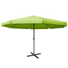 Sonnenschirm Carpi Pro, Gastronomie Marktschirm mit Volant Ø 5m Polyester/Alu 28kg
