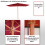 Parasol Lisbonne 2x3m 3