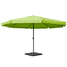 Sonnenschirm Carpi Pro, Gastronomie Marktschirm mit Volant Ø 5m Polyester/Alu 28kg