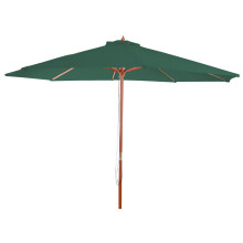 Sonnenschirm Lissabon, Gartenschirm Marktschirm, Ø 3,5m Polyester/Holz 7kg