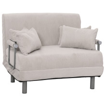 Poltrona letto MCW-K29, pieghevole Divano letto, superficie riposo 190x100cm, tessuto a coste (330 g/m²)