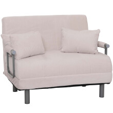 Poltrona letto MCW-K29, pieghevole Divano letto, superficie riposo 190x100cm, tessuto a coste (330 g/m²)