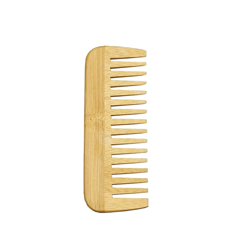 Wooden Hair Comb with AntiStatic Wide Teeth for All Hair Types, EcoFriendly Bamboo Design