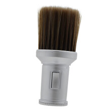 Barber Neck Duster Brush with Crystal Handle for Hair Cutting and Beard Shaving