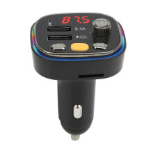 FM Transmitter Car Adapter Bluetooth With LED Display Hands-Free Calling Noise Suppression Fast Charging HiFi Music Playback Wireless Radio Receiver