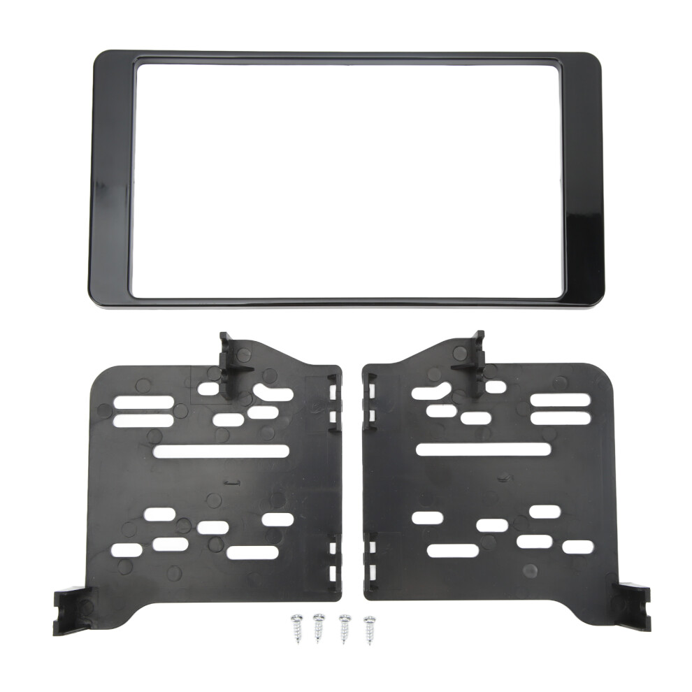 Car Stereo Trim Kit With Enhanced Functionality Double Din Dash Panel Easy Installation Gapless Fit Premium Abs Material Compatible With Aftermarket 9149926090670