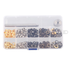 Eyelets Kit Fabric Grommets, Leather Craft Grommet Kit With Durable Copper Material And Storage Box For Tents Canvas Tarps Bags Diy Repair