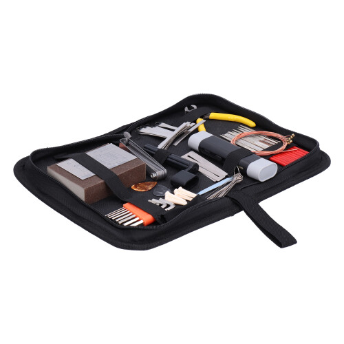 Maintenance Tool Kit Guitar Accessories Set Including File Sharpening Tools Measuring Instruments Hex Wrenches String Organizer for Cleaning 2