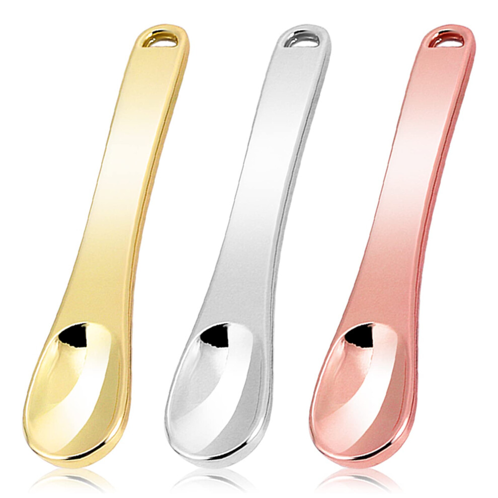 Mini Metal Makeup Spatula for Skincare Creams, Reusable Facial Mask Applicator Tool for Travel