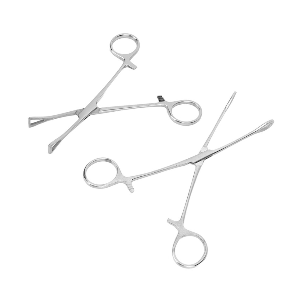 Stainless Steel Body Piercing Pliers Kit with 15 Needles for Professional Use