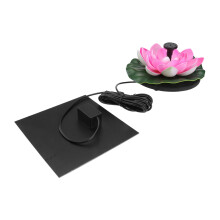 Solar Water Fountain Lotus for Garden Pond and Bird Bath, Floating Solar Powered Feature with Adjustable Nozzles