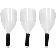 3PCS Barber Face Shield Clear Plastic Haircut Mask Reusable Makeup Protection with Sponge Handle