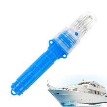 Marine Safety Light with Automatic Light Control, AllWeather Waterproof Fishing Signal Flare Blue