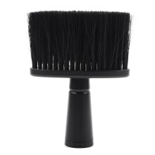 Hair Cutting Neck Brush with Soft Bristles and Ergonomic Grip for Barbers and Hair Stylists Black