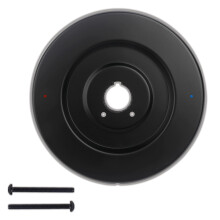 Matte Black Shower Escutcheon Plate 16090 with Metal Handle Cover, LeakProof and Easy Install