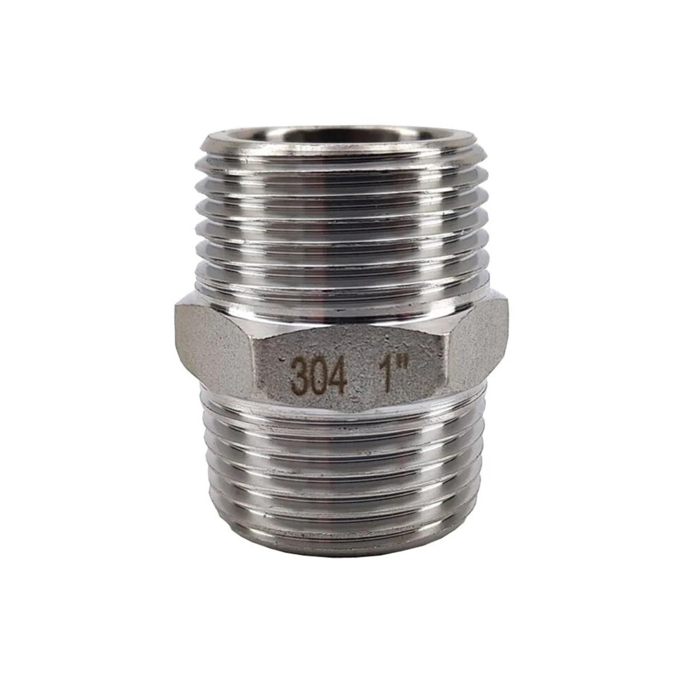 1 Inch Bspt Stainless Steel Hex Nipple Leakresistant Corrosionresistant Brewing Fitting 9164114196989