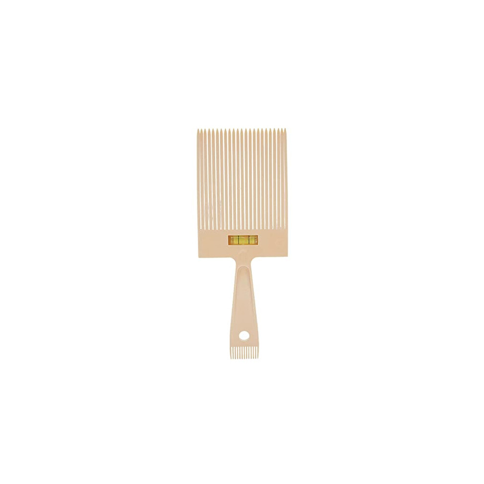 Unisex Ergonomic Flat Barber Comb With Horizontal Cutting Guide, Dualended Design For Precision Haircuts