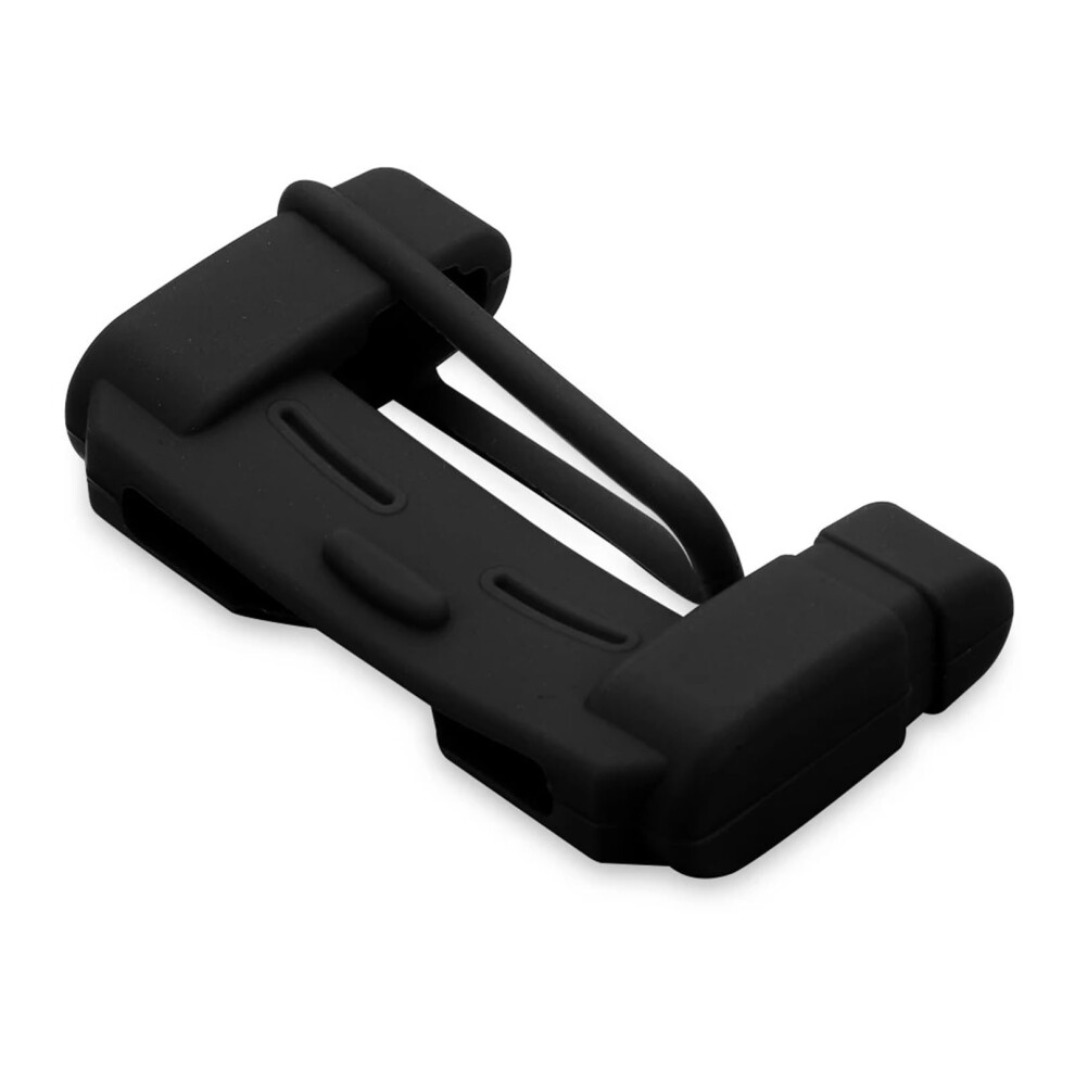 Universal Silicone Car Seat Belt Buckle Cover Antiscratch Protector Collision Avoidance Black 9174973483335