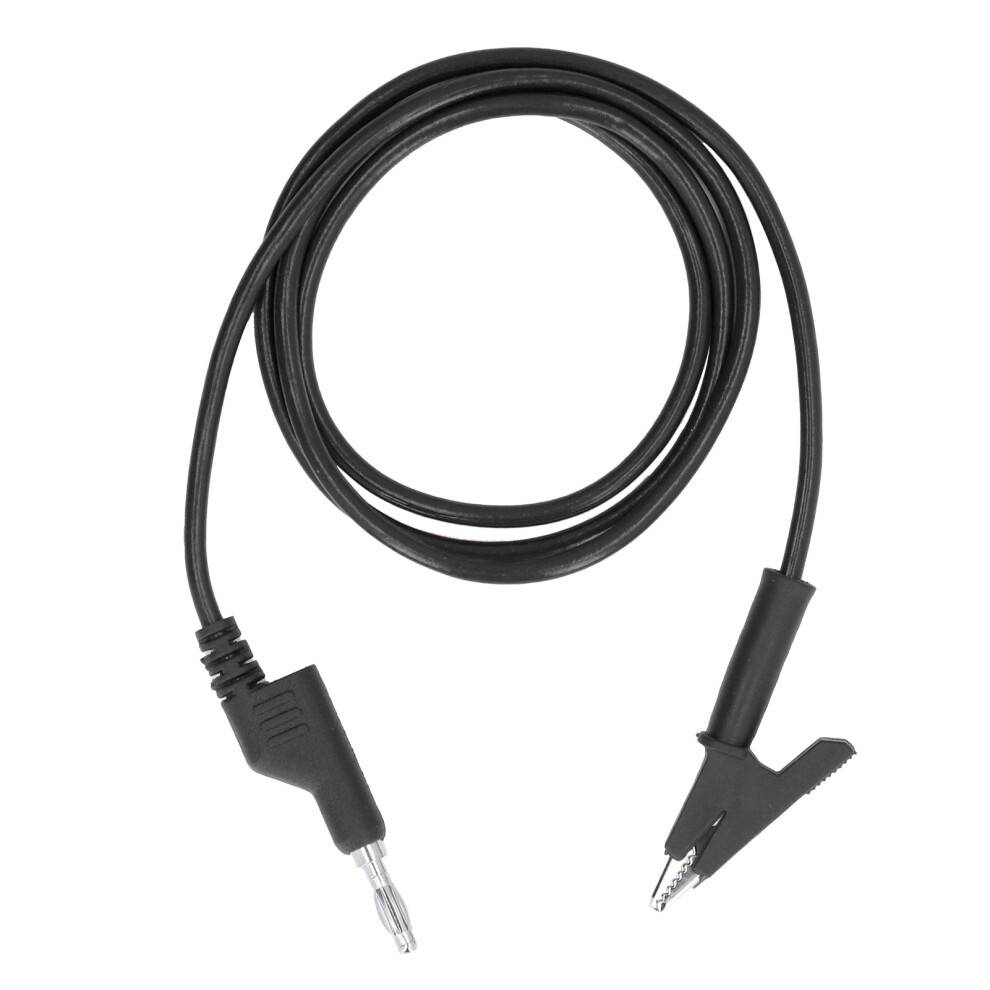 4Mm Crocodile Clip Test Leads With Banana Plug - J.70035â1 Black 9441382265068