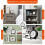 Retro Table Clock with Roman Numerals, Battery Powered Silent Bedside Design with Night Light 4