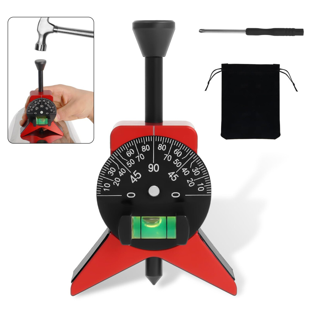 Pipe Center Finder Magnetic Alignment Tool With Adjustable Dial Bubble Protractor For 1.56 Inch Pipes 9164114197252