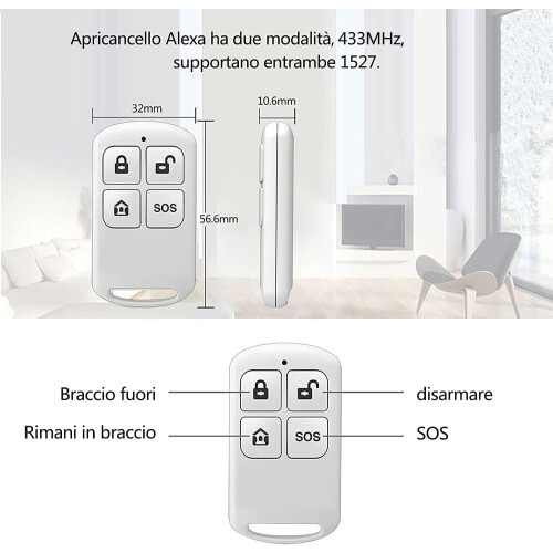 Wireless SOS Remote Control with OneClick Emergency Alarm Button for Elderly and Disabled Care 2