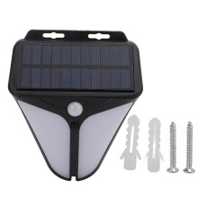 Solar Powered Emergency Wall Lamp With Motion Sensor Rechargeable Battery Bright Long Lasting Light Easy Installation IP65 Waterproof Security