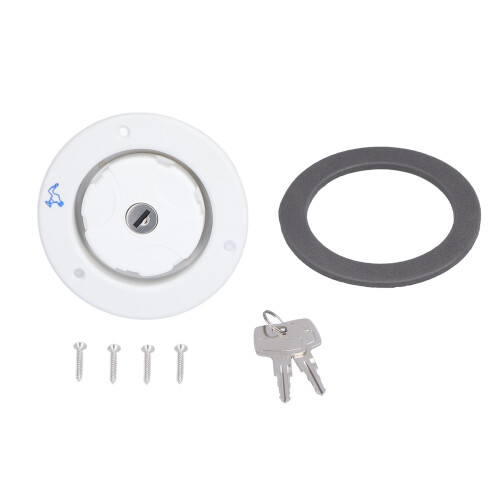 Καπάκι εισόδου νερού RV με στεγανοποιητικό ελατηρίου με γλυκό νερό βαρύτητας και