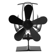 Silent Stove Fan Heat Powered For Fireplace Wood Burner, Warm Air Circulation No Electricity Required With Compact Design And Self Starting Fan