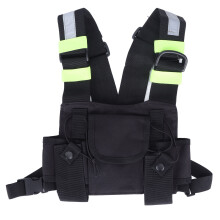 Radio Holder With High Adaptability Tactical Harness, Walkie Talkie Compatible Adjustable Harness Featuring Multi Space Design Durable Nylon Material