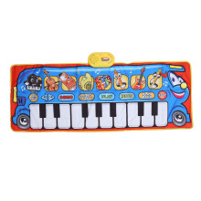 Kids Musical Piano Mat with Flashing Lights, Educational Floor Keyboard Pad Featuring 8 Instruments 25 Sounds and Adjustable Volume Suitable for