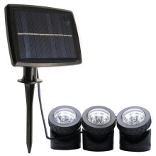 Solar Pond Lights IP68 Waterproof 6LED Solar Powered Underwater Spotlights for Garden Pool Fish Tank