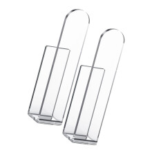 Pack of 2 Clear Acrylic Hat Storage Organizer with Strong Adhesive Baseball Cap Holder Hooks for Wall