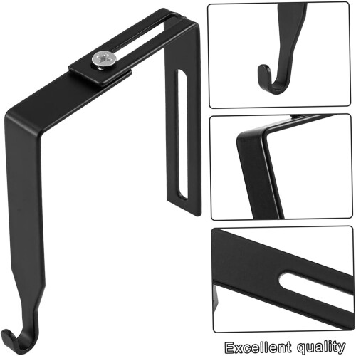 5 Pack Outdoor String Light Hooks Adjustable No Drill Concrete Wall Hangers for Rope Lights and Cables 1