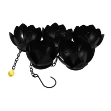 Lotus Rain Chain Weather Resistant Metal Gutter Chain for Outdoor Drainage Garden and Patio Decor