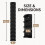 Wall Mounted Hat Rack and Cap Organizer, Holds 20 Hats, SpaceSaving Vertical Closet Storage 3