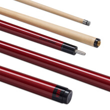 (Red) PowerGlide VERVE Carbon Pool Cue 57" 10mm Tip 3K Carbon Composite Black